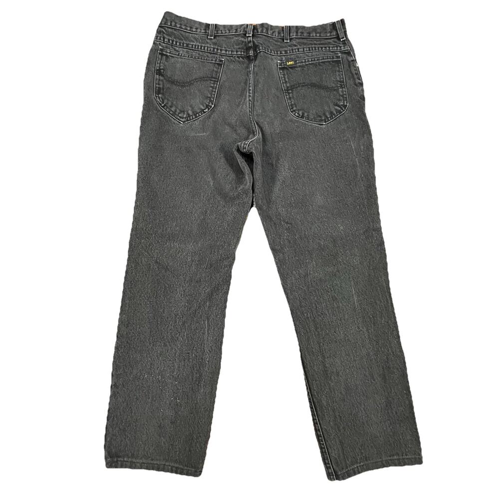 Lee Jeans 34x29 Black Straight Made USA Vintage
